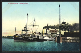 AK Friedrichshafen, Raddampfer Kaiser Franz Josef I. An Der Hafenausfahrt  - Friedrichshafen