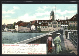 AK Friedrichshafen, Partie Am Seehafen Mit Colonialwaren Arthur Fehl  - Friedrichshafen