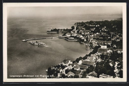 AK Langenargen /Bodensee, Hafenpanorama Vom Flugzeug Aus  - Langenargen