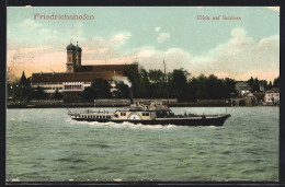 AK Friedrichshafen, Dampfer Friedrichshafen Auf Dem Bodensee, Blick Zum Schloss  - Andere & Zonder Classificatie