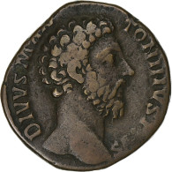 Divus Antoninus Pius, Sesterce, 180, Rome, Bronze, TTB, RIC:662 - Die Antoninische Dynastie (96 / 192)