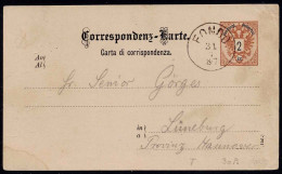 Correspondenz - Karte - Carta Di Corrispodenza Gestempelt Fondo 31.7.1887 - Autres & Non Classés