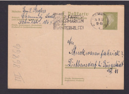 Chemnitz Deutsches Reich Ganzsache P 200 F SSt Wohlfahrtsmarke Winterhilfe - Lettres & Documents