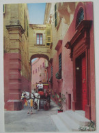 Mdina - Typical Narrow Street / Kutsche - Malte