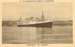 Bateaux - Compagnie De Navigation Mixte - Cie Touache - Paquebot El Djezair - CPA - Voir Scans Recto-Verso - Steamers