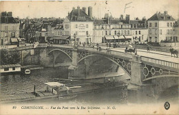 60 - Compiègne - Vue Du Pont Vers La Rue Solfèrino - Animée - Oblitération Ronde De 1916 - CPA - Voir Scans Recto-Verso - Compiegne