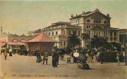 06 - Cannes - Le Concert Sur La Place Du Casino - Animée - Colorisée - CPA - Etat Léger Pli Visible - Voir Scans Recto-V - Cannes