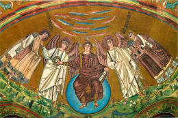 Art - Mosaique Religieuse - Ravenna - Basilica Di S Vitale - Catino Dell'Abside - Il Redentore Tra Gli Angeli San Vitale - Schilderijen, Gebrandschilderd Glas En Beeldjes
