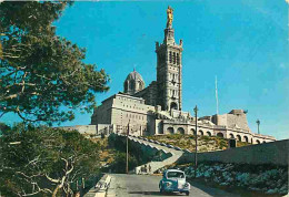 Automobiles - Marseille - Basilique De Notre Dame De La Garde - CPM - Voir Scans Recto-Verso - PKW