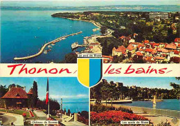 74 - Thonon Les Bains - Multivues - Blasons - CPM - Voir Scans Recto-Verso - Thonon-les-Bains