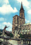 67 - Strasbourg - La Cathédrale Vue Du Château Des Rohan - Flamme Postale - CPM - Voir Scans Recto-Verso - Strasbourg