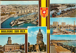 62 - Boulogne Sur Mer - Multivues - Blasons - CPM - Voir Scans Recto-Verso - Boulogne Sur Mer