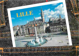 59 - Lille - La Place Du Général De Gaulle - Automobiles - CPM - Voir Scans Recto-Verso - Lille