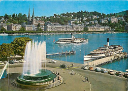 Suisse - LU Lucerne - Luzern - Wagenbachbrunnen - Automobiles - Bateaux - CPM - Carte Neuve - Voir Scans Recto-Verso - Autres & Non Classés