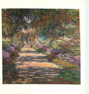 Art - Peinture - Claude Monet - Sentier Dans Le Jardin - CPM - Voir Scans Recto-Verso - Paintings