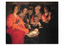 Art - Peinture - La Tour - L'Adoration Des Bergers - CPM - Voir Scans Recto-Verso - Paintings