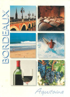 33 - Bordeaux - Multivues - Raisins - Bouteille De Vin Rouge - CPM - Voir Scans Recto-Verso - Bordeaux