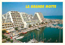 34 - La Grande Motte - Le Port - Les Pyramides - Immeubles à L'architecture Moderne - Bateaux - CPM - Voir Scans Recto-V - Sonstige & Ohne Zuordnung