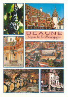 21 - Beaune - Multivues - Raisins - Tonneaux - Caves - CPM - Voir Scans Recto-Verso - Beaune