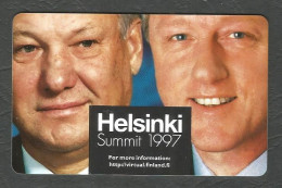 BORIS JELTSIN & BILL CLINTON - HELSINKI SUMMIT - 50 FIM  1997 HPY - FINLAND - Finland