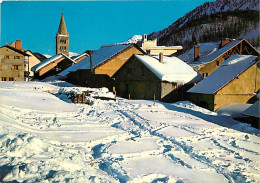 05 - Montgenèvre - Le Village Au Soleil Couchant - Hiver - Neige - CPM - Voir Scans Recto-Verso - Autres & Non Classés