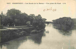 94 - Champigny Sur Marne - Les Bords De La Marne - Vue Prise Da Pont - CPA - Voir Scans Recto-Verso - Champigny Sur Marne