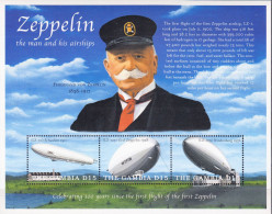 Gambia - 2000 - Zeppelin  - Yv 3090/92 - Zeppelins