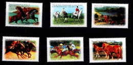 Gambia - 2000 - The Horse In Art - Yv 3385AB/AG (from Sheet) - Pferde
