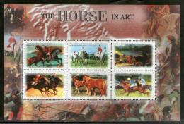Gambia - 2000 - The Horse In Art - Yv 3385AB/AG - Paarden