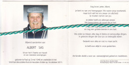 Albert Sas, Paal 1946, Heusden-Zolder 2011. Foto - Overlijden