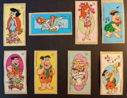 Lot Of 8 Bubble Gum HANNA - BARBERA PRODUCTION THE FLINTSTONES 1994 Advertising Stickers.  GLI ANTENATI. - Autres & Non Classés