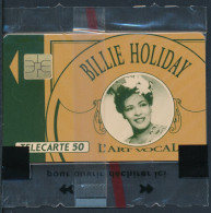 Télécartes France - Publiques N° Phonecote F191 - Jazz Vocal - Billie Holiday (50U - SO3 NSB) - 1991