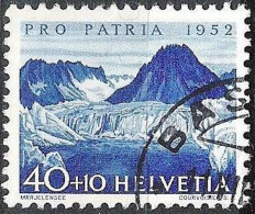 Schweiz Suisse Pro Patria 1952 "Märjelensee" Zu WII 60 Mi 574 Yv 525 Mit ⊙ BASEL 11.VII.52 (Zu CHF 12.00) - Used Stamps