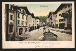 AK Berchtesgaden, Marktplatz Mit Brunnen  - Berchtesgaden