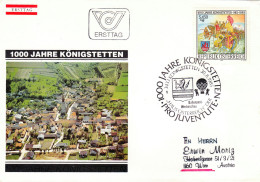 AUSTRIA POSTAL HISTORY / JAHRE KONIGSTETTEN,PRO JUVENTUTE 1985 ,COVER  FDC. - FDC