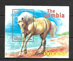 Gambia - 2000 - Horses - Yv Bf 494S - Chevaux