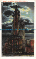 R167961 Singer Building At Night. New York City. Manhattan. 1922 - Monde