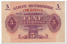 AUSTRIA,5 SHILLING,1944,P.105,VF+ - Austria