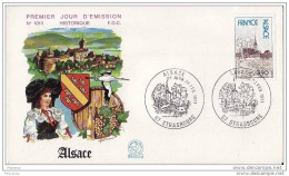 France - FDC -Alsace -History - 1960-1969
