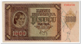 CROATIA,1000 KUNA,1941,P.4,AU - Croatia