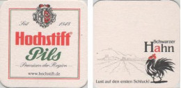 5002797 Bierdeckel Quadratisch - Hochstift Schwarzer Hahn - Beer Mats