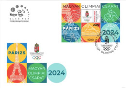 HUNGARY - 2024.S/S FDC Perforated - 33rd Summer Olympic Games, Paris MNH!! - FDC
