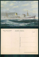 BARCOS SHIP BATEAU PAQUEBOT STEAMER [ BARCOS # 05151 ] - PORTUGAL COMPANHIA COLONIAL NAVEGAÇÃO PAQUETE PATRIA 9-959 - Passagiersschepen