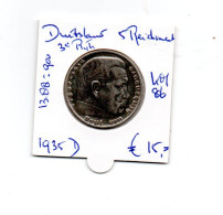 DUITSLAND 3E RIJK 5 REICHSMARK 1935D ZILVER - 5 Reichsmark