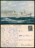 BARCOS SHIP BATEAU PAQUEBOT STEAMER [ BARCOS # 05154 ] - PORTUGAL COMPANHIA COLONIAL NAVEGAÇÃO PAQUETE PATRIA 7-962 - Passagiersschepen