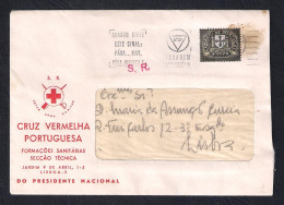 PORTUGAL LISBOA CRUZ VERMELHA PORTUGUESA - ENVELOPE COM DOCUMENTO DE ATRIBUIÇÃO DE DIPLOMA DE PRIMEIRA SOCORRISTA - 1970 - Lisboa