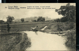 Carte Avec Vue N° 43 - 56 - Kitobola : Irrigation Des Rizières- Le Canal Principal - Obl. MATADI 1920 - Postwaardestukken