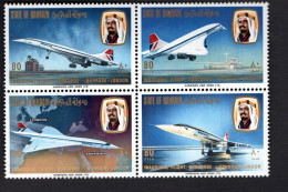 2040624149 1976 SCOTT 247B (XX) POSTFRIS MINT NEVER HINGED - 1ST COMMERCIAL FLIGHT OF SUPERSONIC JET CONCORDE - Bahreïn (1965-...)