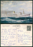 BARCOS SHIP BATEAU PAQUEBOT STEAMER [ BARCOS # 05163 ] - PORTUGAL COMPANHIA COLONIAL NAVEGAÇÃO PAQUETE PATRIA 4-964 - Steamers
