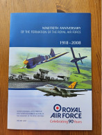 GB Stamps. Isle Of Man. RAF 90th Anniversary Isle Of Man Post Office A4 Booklet - Man (Insel)